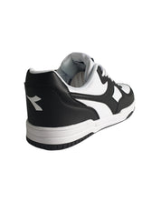 Diadora Sneakers Raptor Low in Pelle Sintetica Bianco-Nero