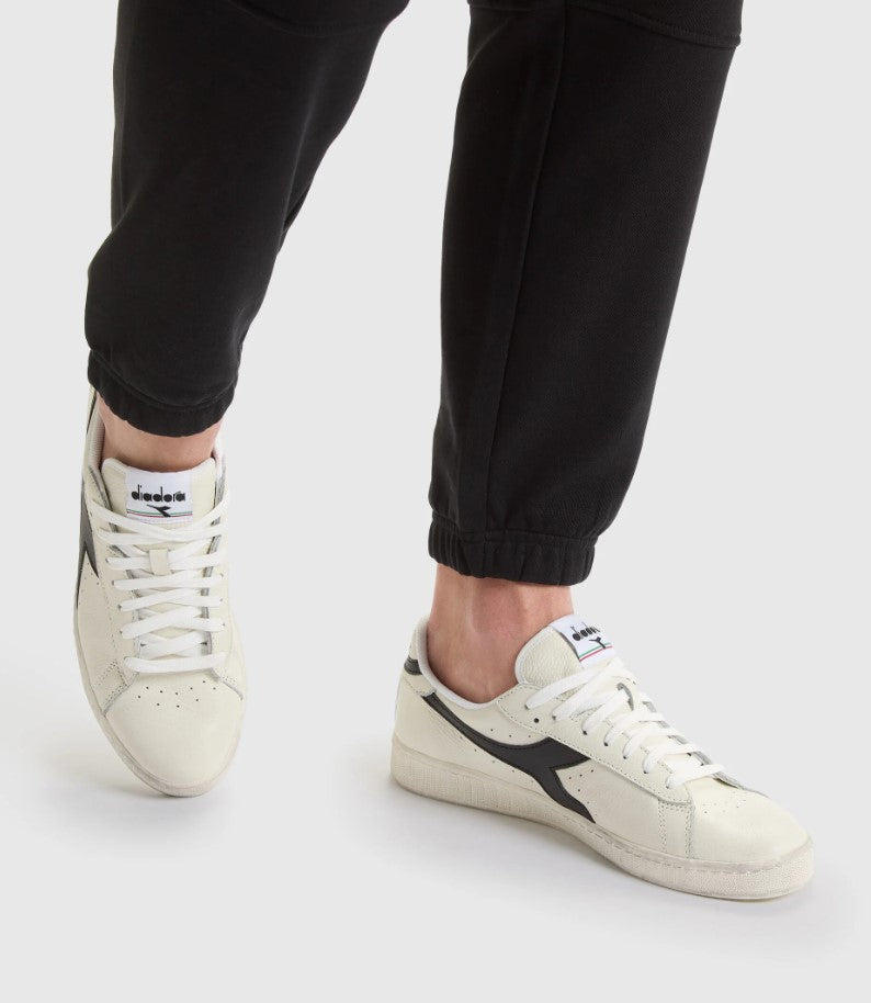 Diadora Game L Low Waxed Sneaker Leather Black