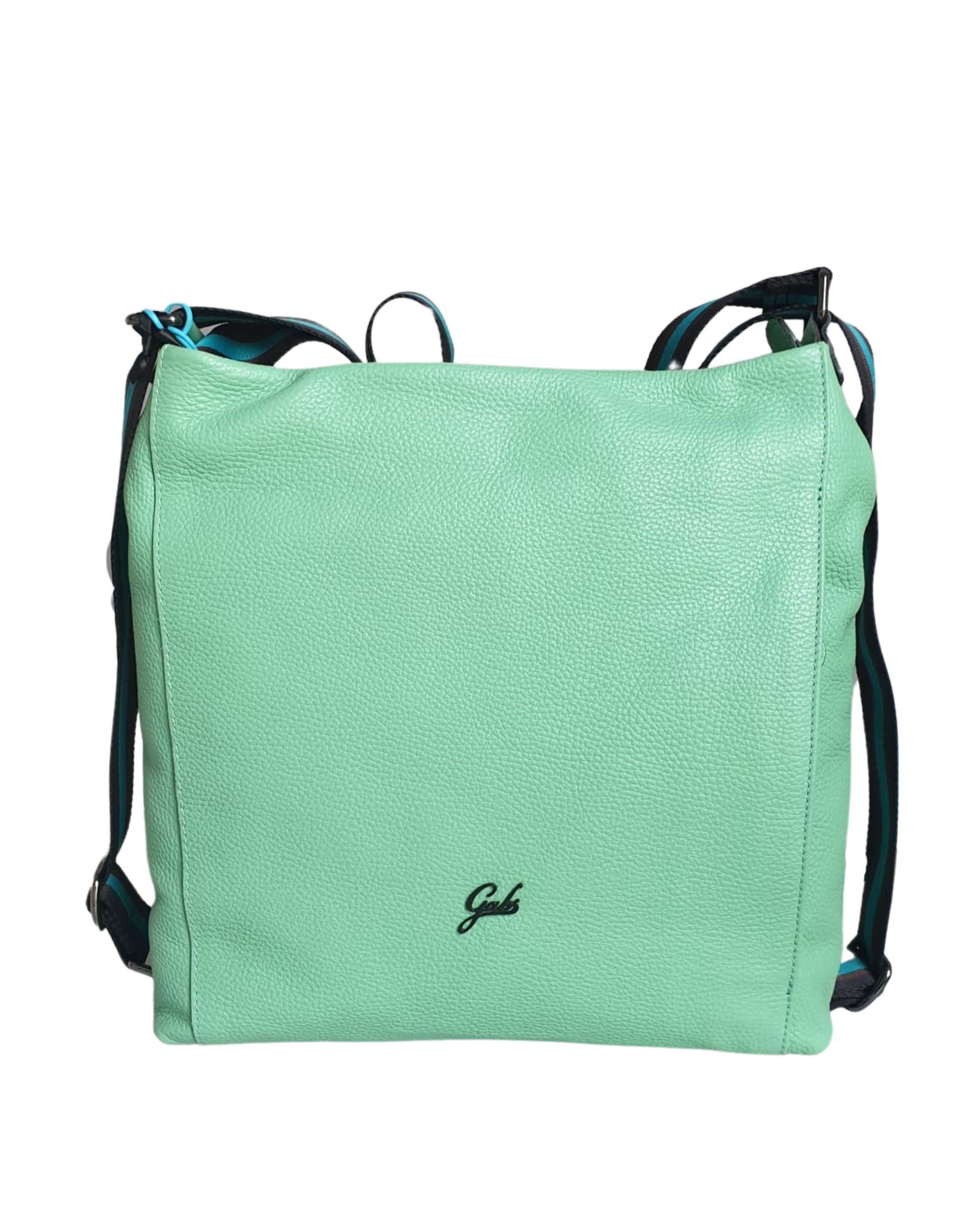 Gabs Green Hammered Leather Shoulder Bag