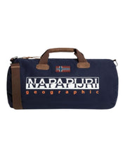Napapijri Borsa da Viaggio con Tracolla Amovibile e Regolabile Blu in Cotone Cerato