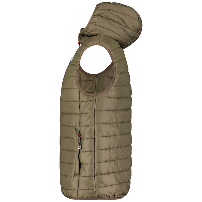 Geographical Norway Piumino Bodywarmer Cappuccio Verde Uomo 3