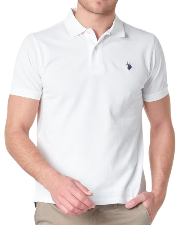 U.S. Polo Assn. T-shirt Logo Fronte e Retro in Cotone colore Bianco-2