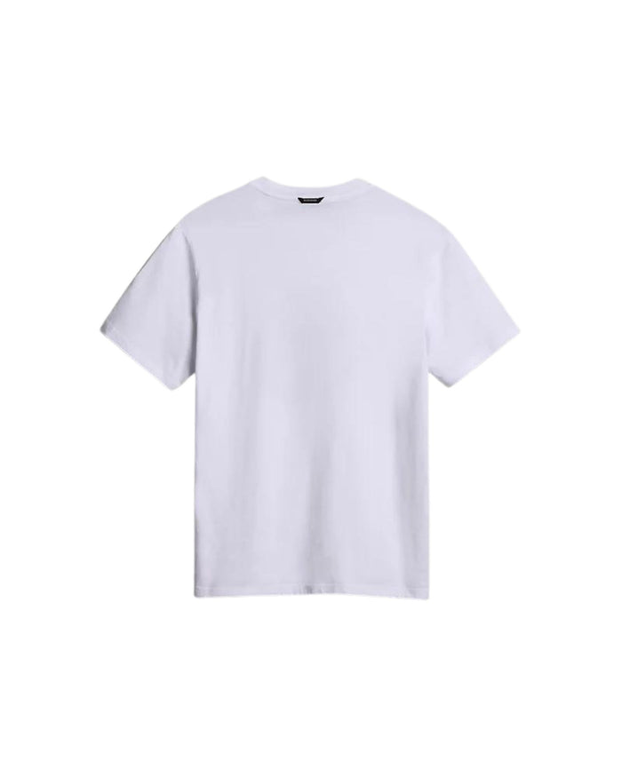 Napapijri T-shirt Manica Corta Girocollo 100% Cotone Bianco 2