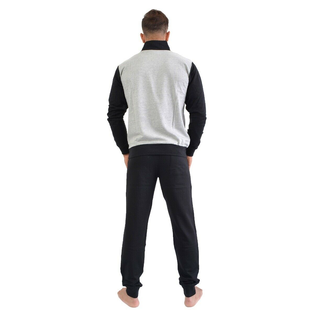 Pigiama completo lungo Juventus fc calcio Grigio Uomo caldo cotone