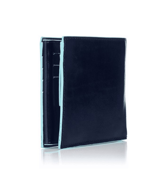 Piquadro E Square Coin Purse Cc Blue Men
