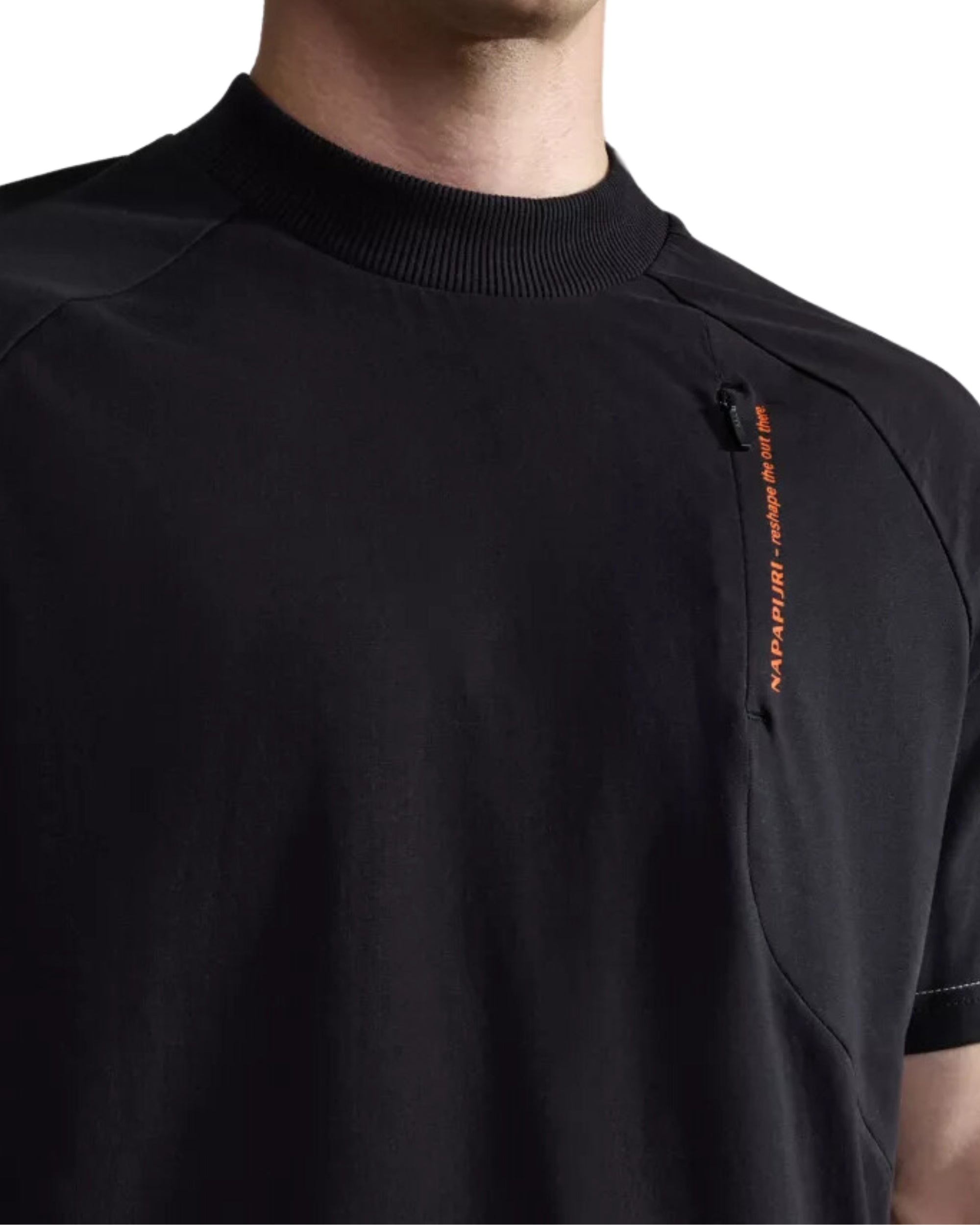 Napapijri Maglietta Manica Corta Weddell Cotone Nero