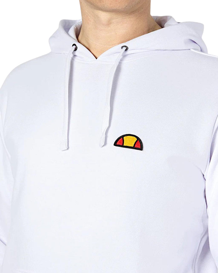 Ellesse Hoodie Patch Logo Bianco Uomo 3