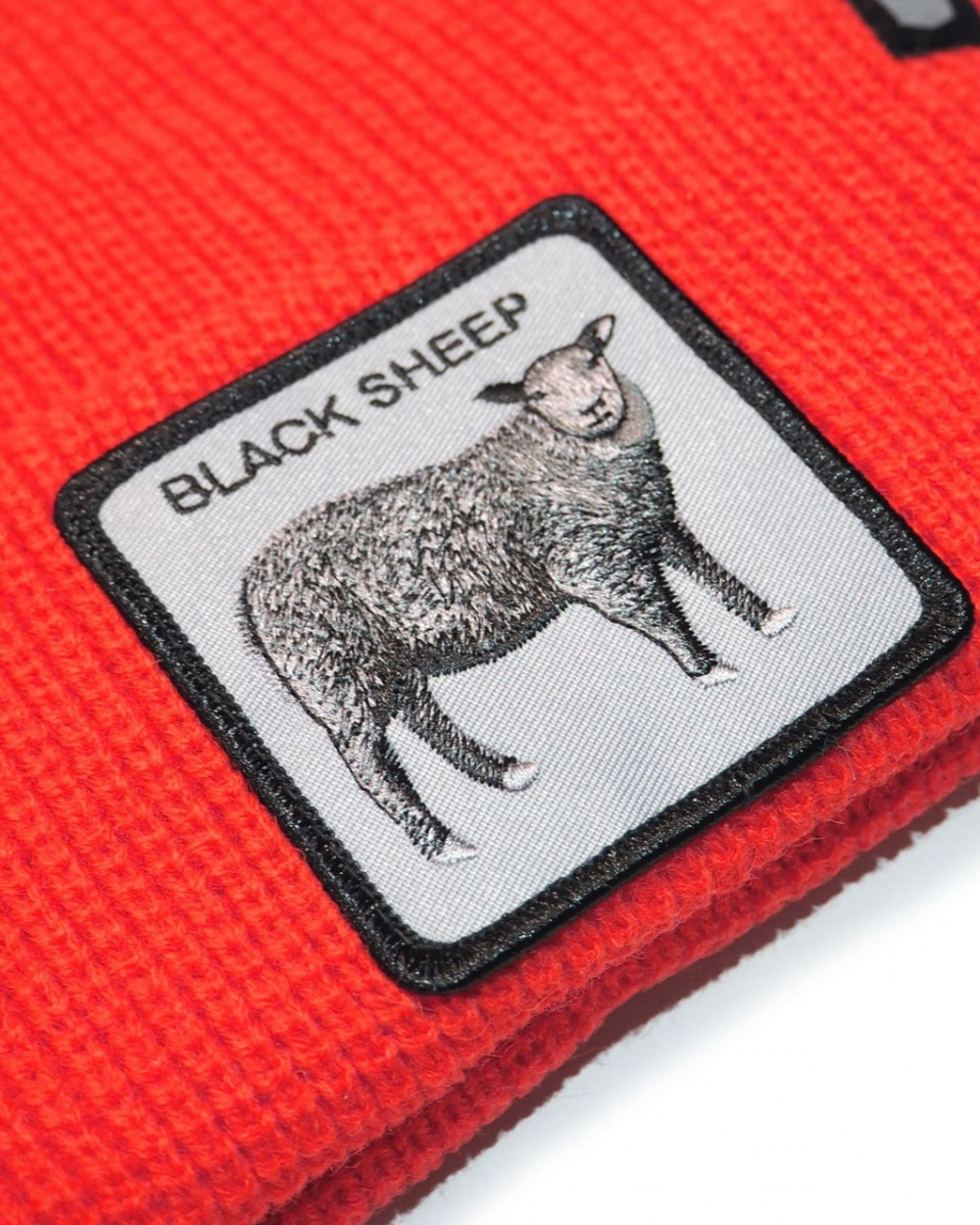 Goorin Bros. Cappello Beanie Hat Cuffia Con Patch Frontale E Logo Su Lato Rosso Unisex