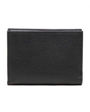 Patrizia Pepe Wallet External Zip with Flap Black Leather 