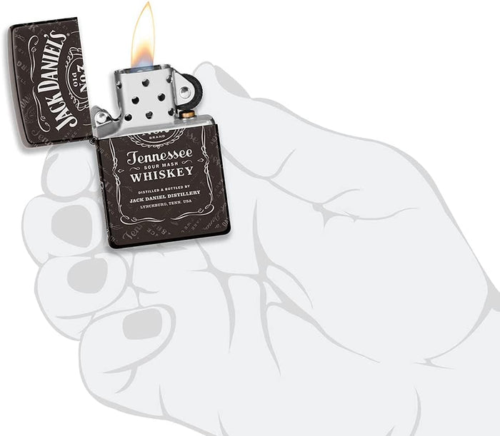 Zippo 360 Degrees Print Jack Daniel's Silver Unisex 6