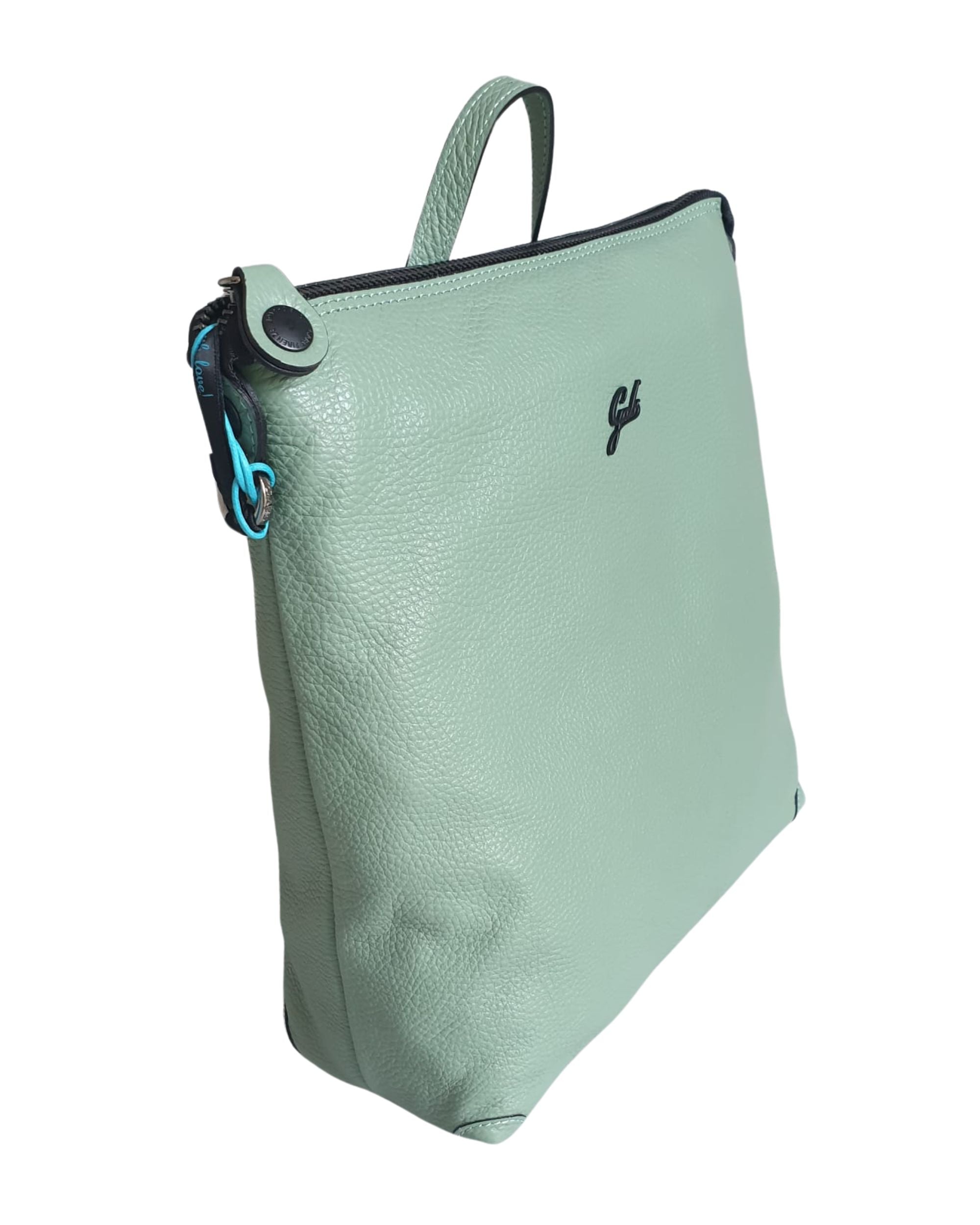 Gabs Zainetto Icon Black Pelle Verde