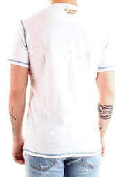 Sun68 T-shirt T31120 White Cotton