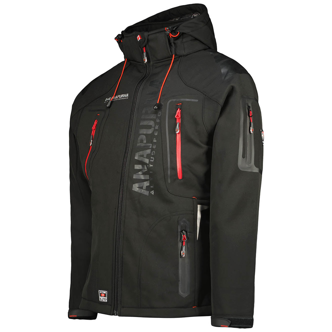 Anapurna Long Sleeve Hooded Black Men