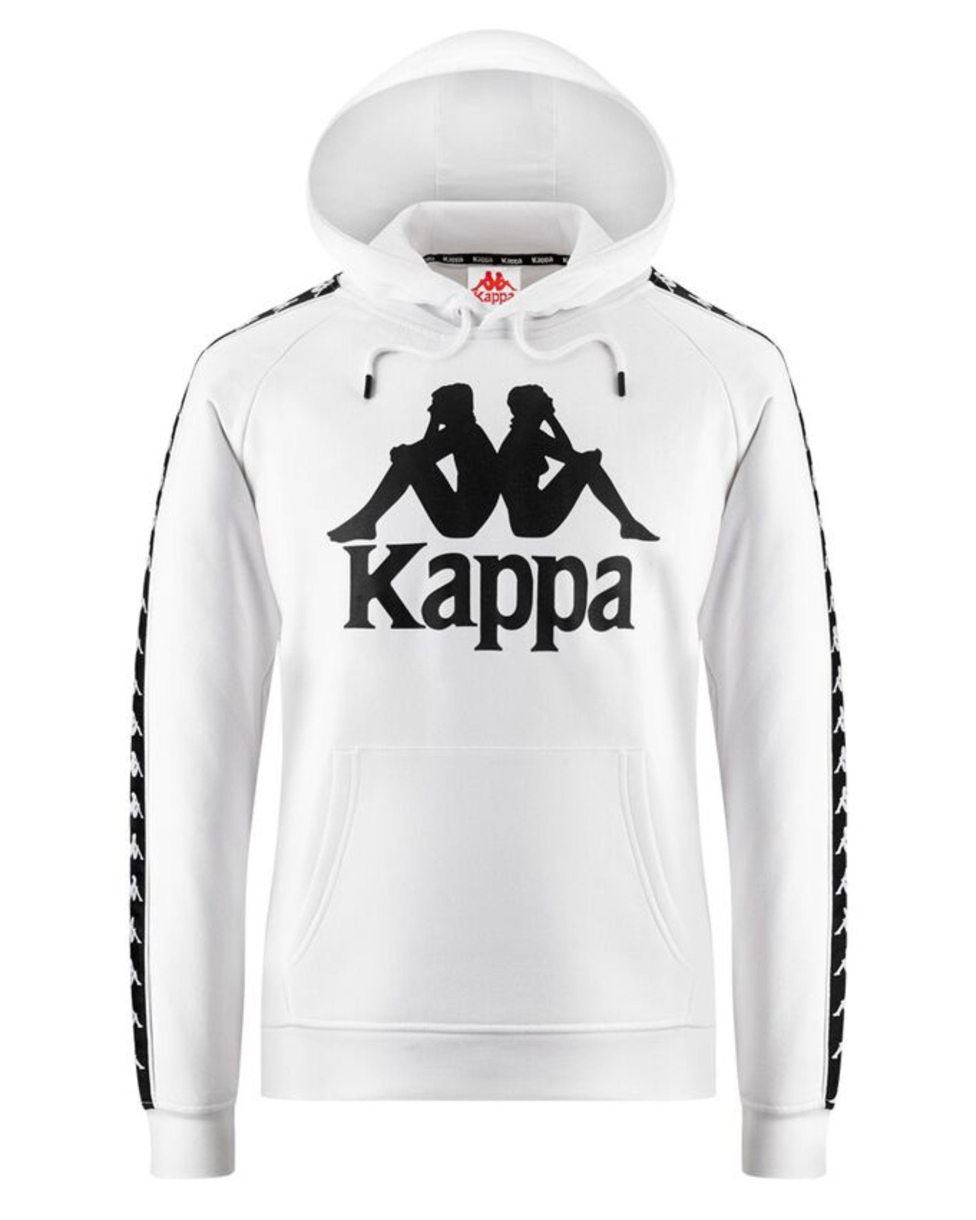 Kappa Felpa Banda Hurtados Cotone/Poliestere Black White Antique