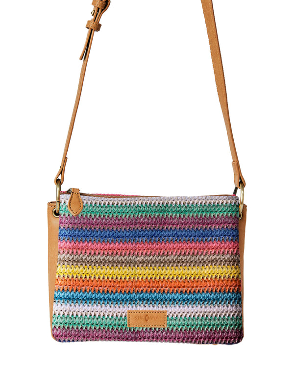 Surkana Multicolor Striped Shoulder Bag Women