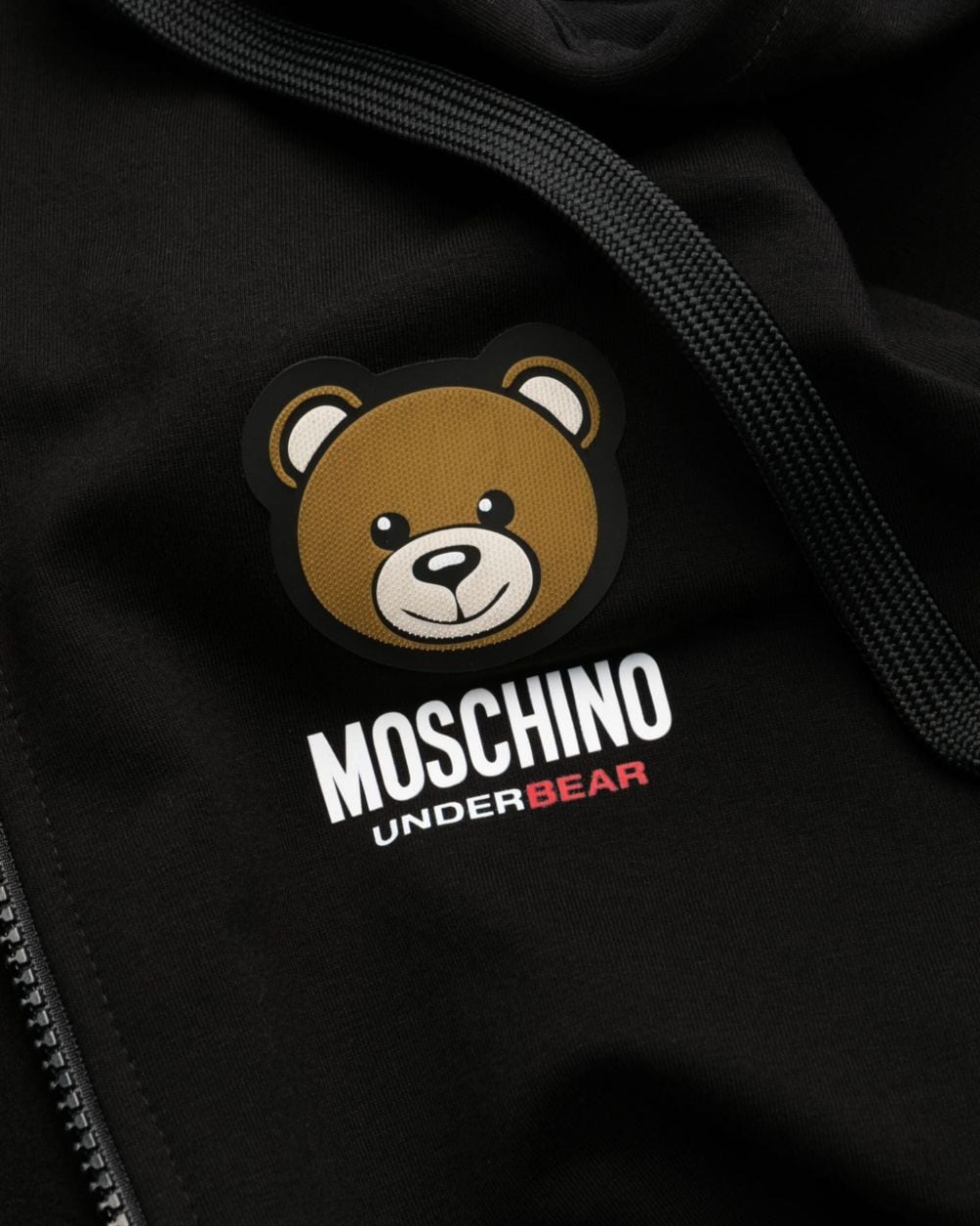 Moschino Underbear T-Shirt Teddy Logo Bear Black Cotton