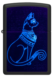 Zippo Antivento Ricaricabile Made In Usa Luminoso Nero Unisex