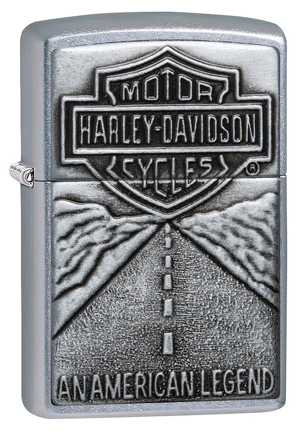 Zippo Harley Davidson Leggenda Americana Usa Argento Unisex