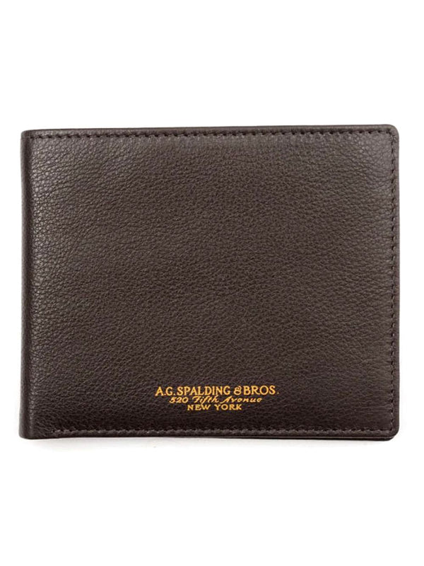 Spalding &amp; Bros Ag 7 Credit Card Slots Coin Purse 12x10 Cm Rfid Soft Leather Manhattan Flap Brown Men