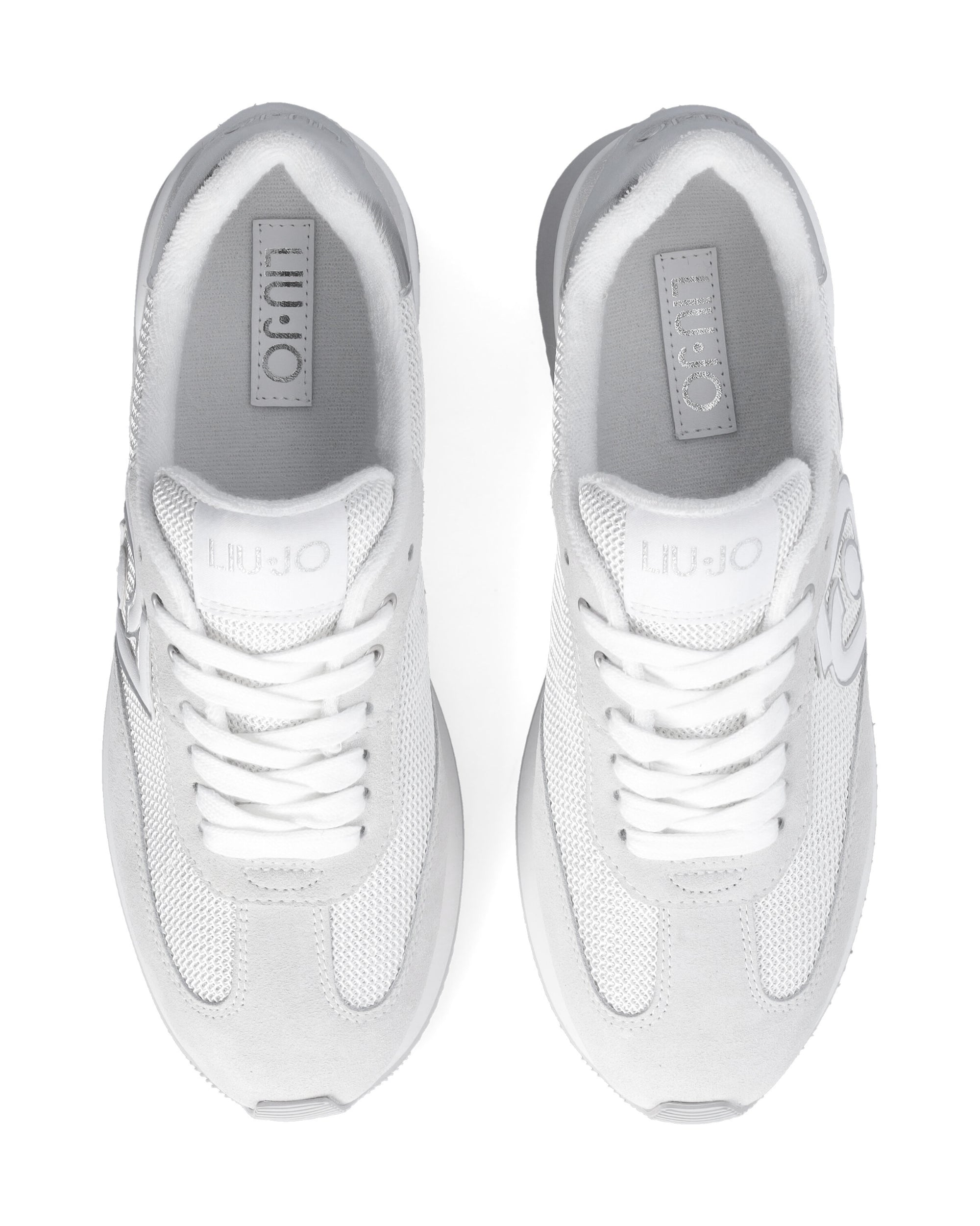 Liu Jo Sneakers Pelle/Suede/Mesh Bianco Dreamy 02