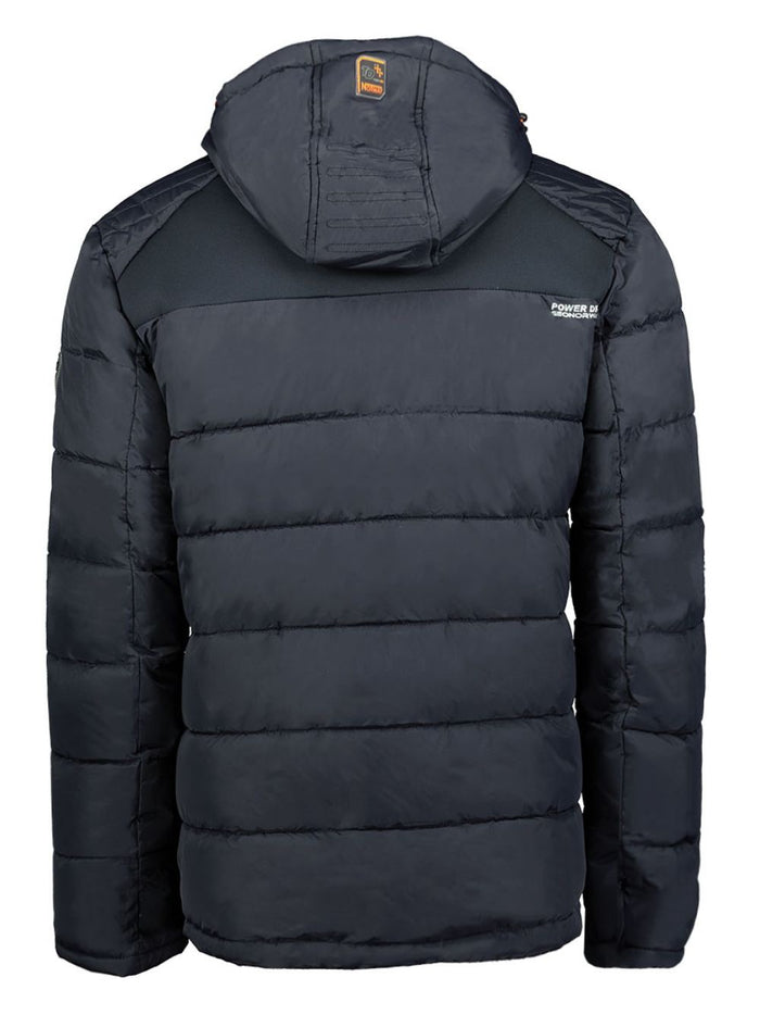 Geographical Norway - Parka Con Passamontagna Caldo, Da Uomo, Impermeabile, Con Cappuccio In Pelliccia Spessa, Per Esterni, Giacca Calda Da Vento, Invernale, Fodera Esterna Da Uomo (Nero 3XL - Foto 3