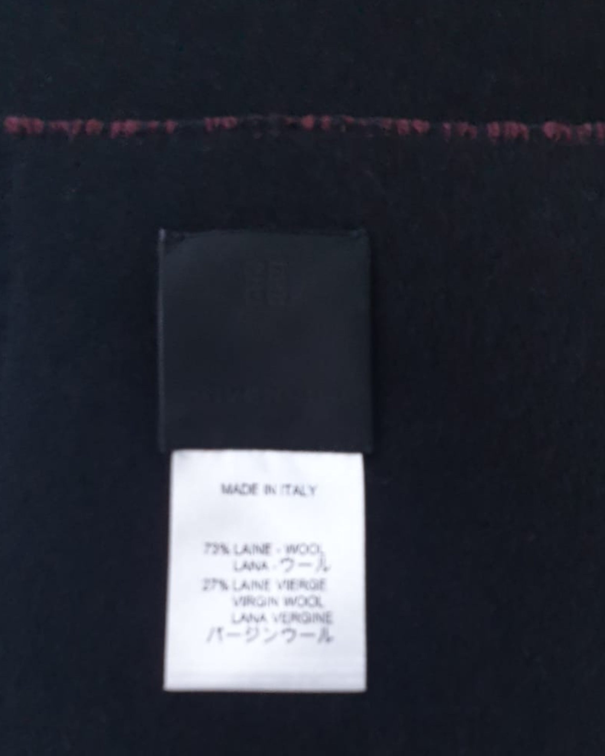 Givenchy Foulard Stola Lana Nero Big Logo