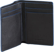 Piquadro Blue Square Black Men's Card Holder Banknotes
