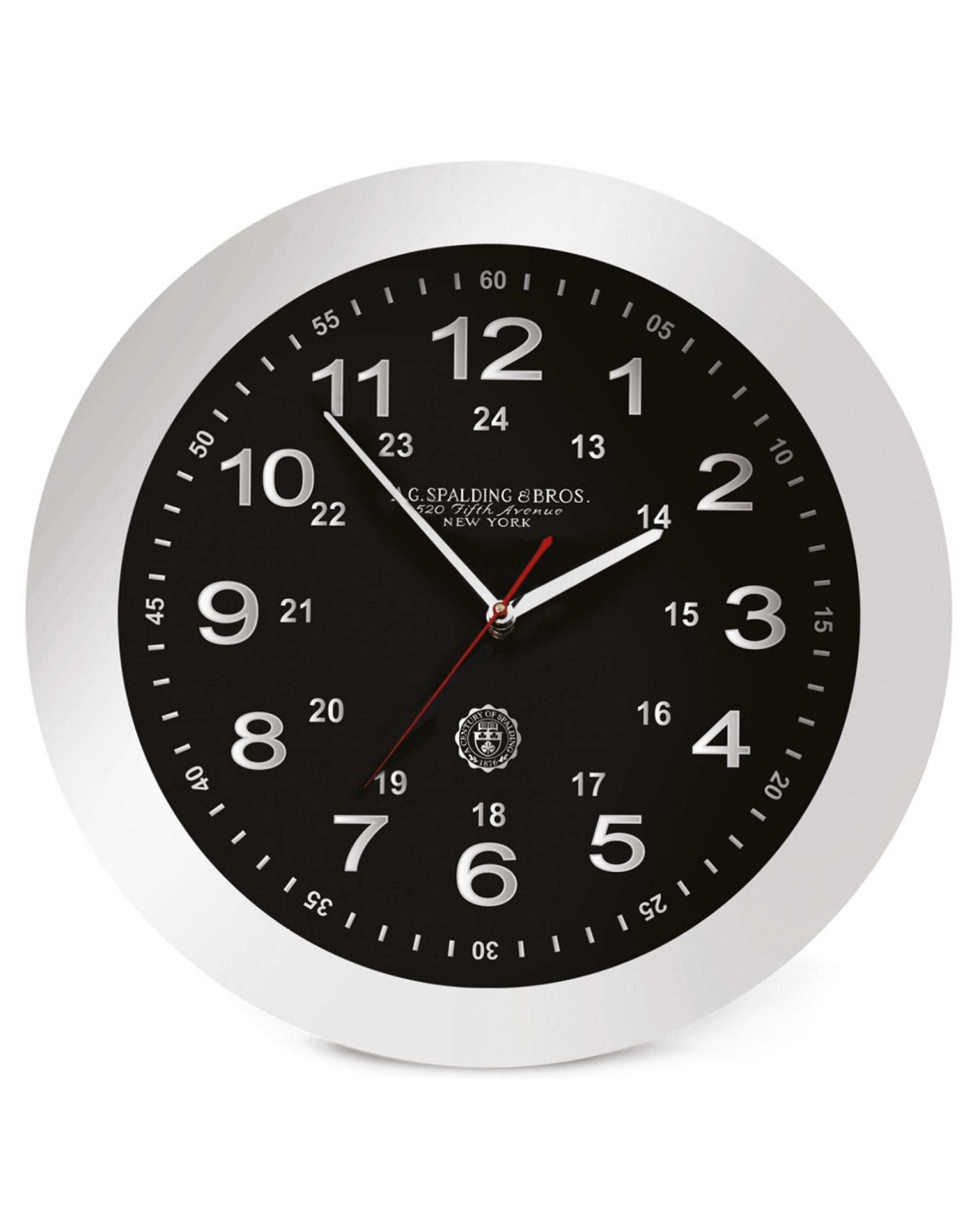 A.g.spalding&bros. Wall Clock Da Parete Movimento Continuo Nero Unisex