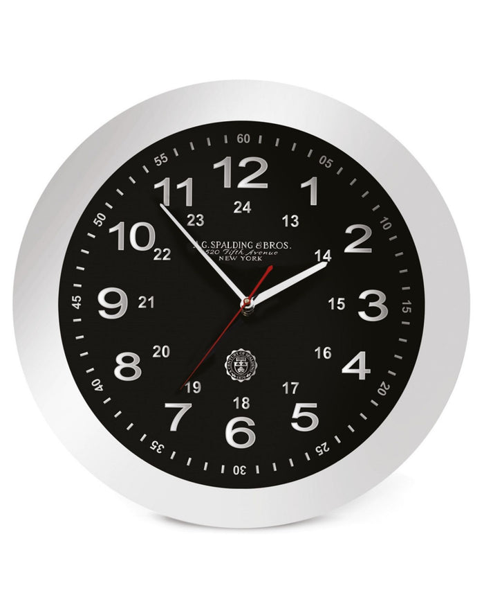 A.g.spalding&bros. Wall Clock Da Parete Movimento Continuo Nero Unisex 1