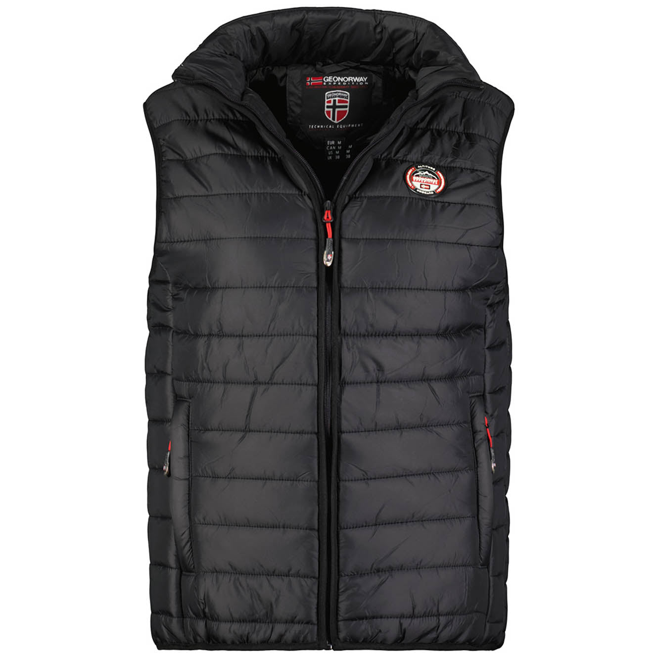 Geographical Norway Down Jacket Bodywarmer Black Men