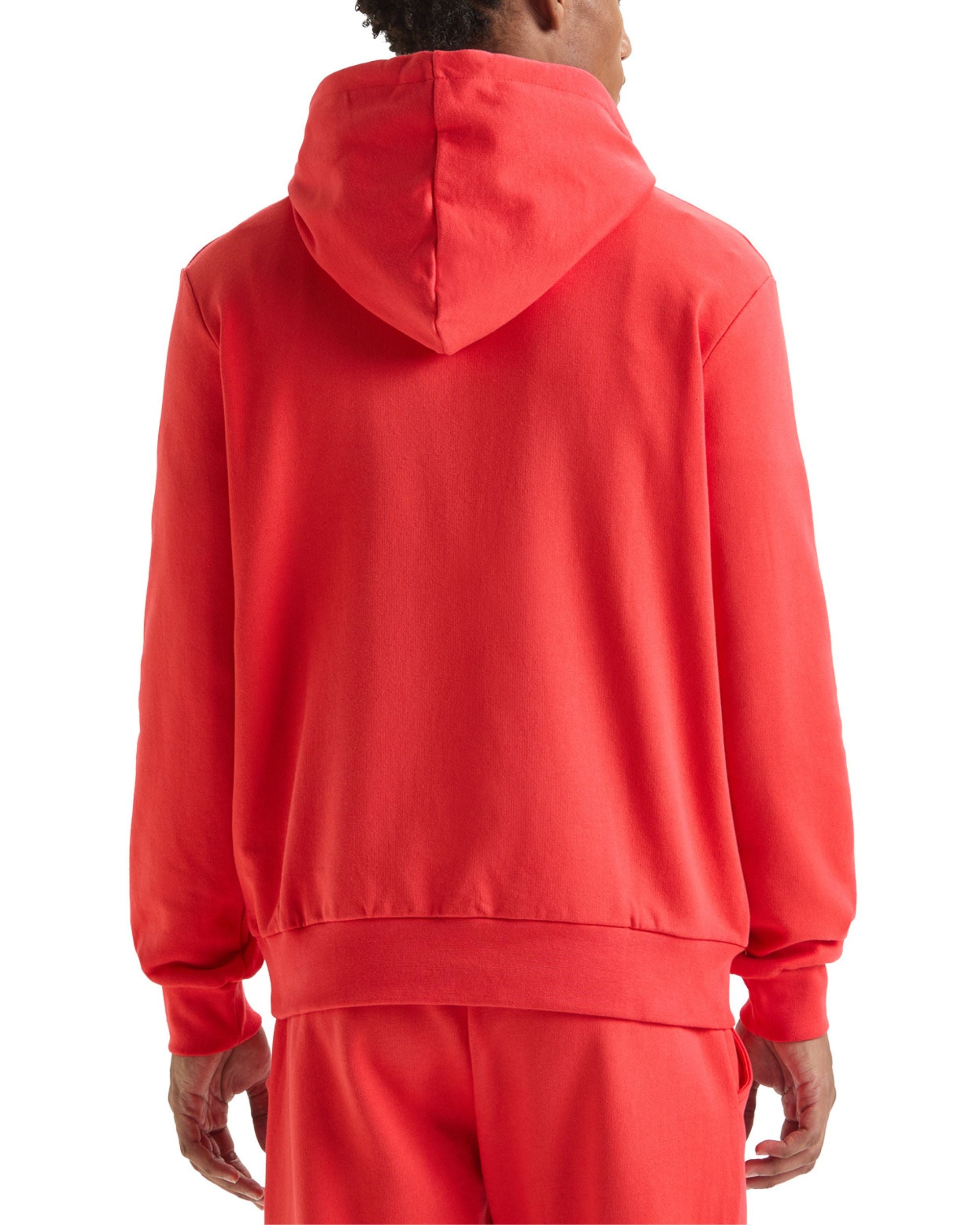 Diadora Hoodie Big Logo Cotton Red