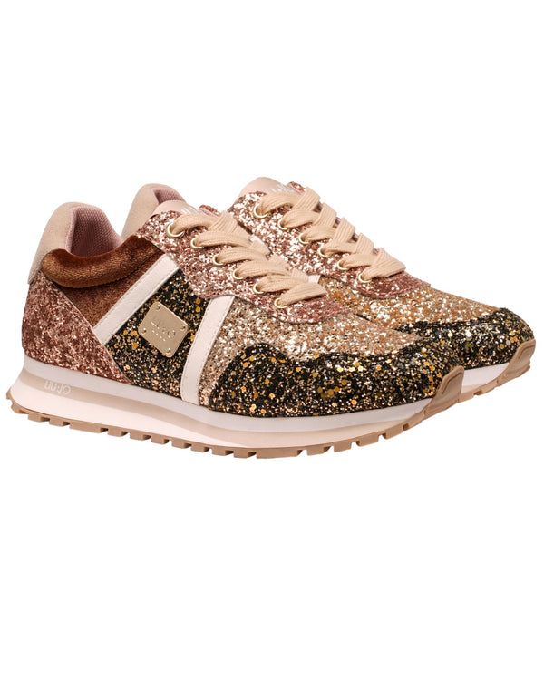 Liu Jo Sneakers Wonder 629 Glitter Oro-2
