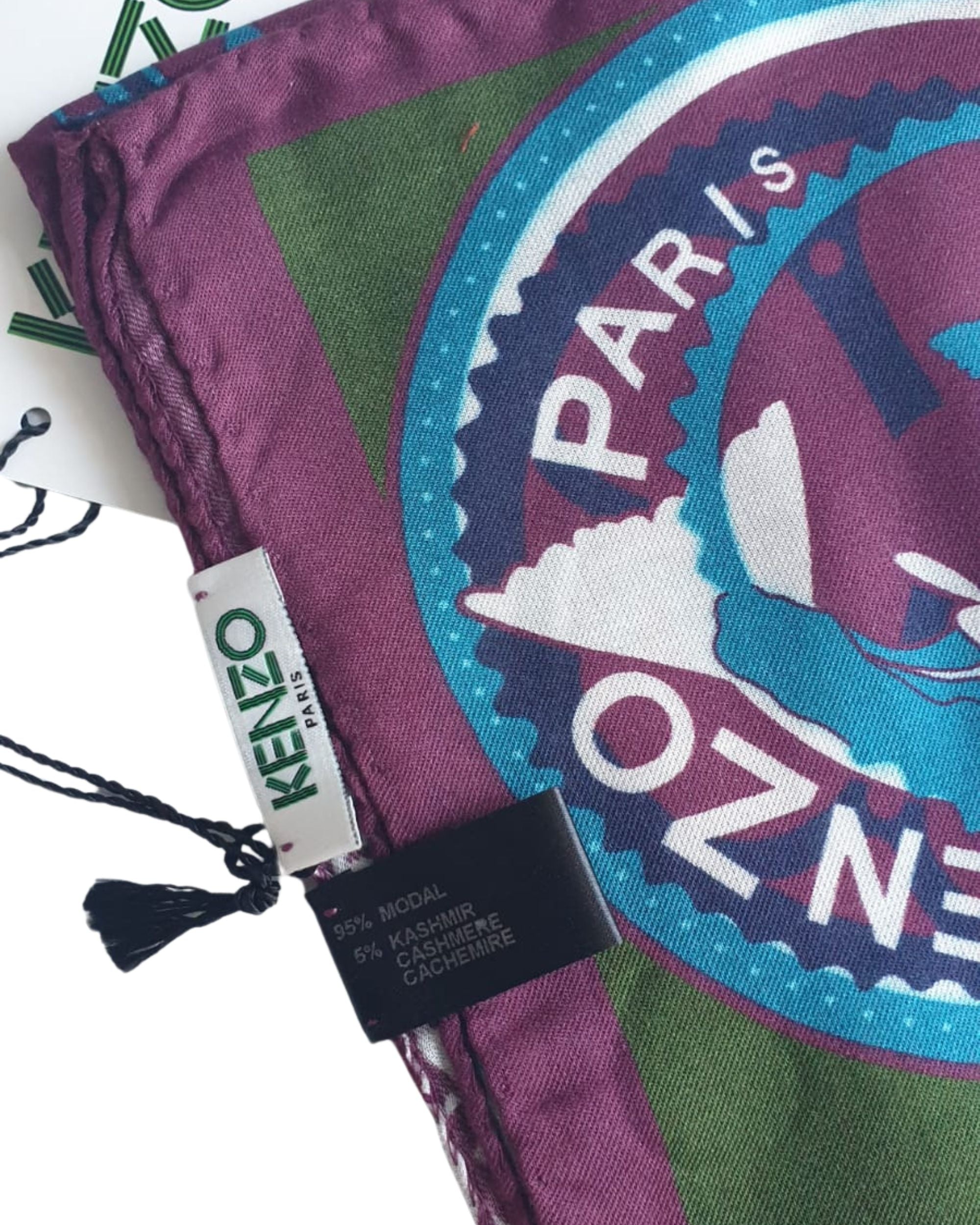 Kenzo Stola Pashmina 140x120 cm Modal Multicolore