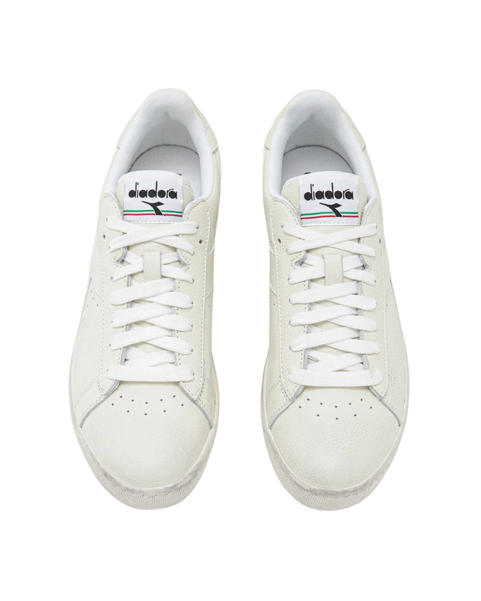 Diadora Sneakers Game L Low Waxed Pelle Bianco 3