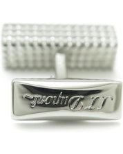 Stdupont Rectangular Diamond Tip Silver Men