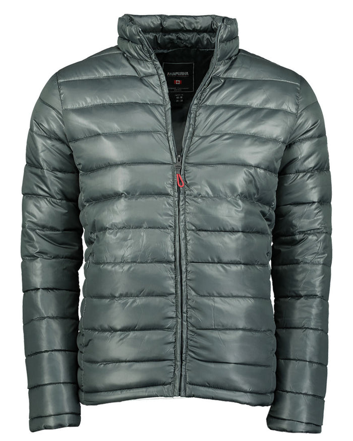 Geographical Norway Down Jacket Jacket 100 Grams Hood Grey Men 1