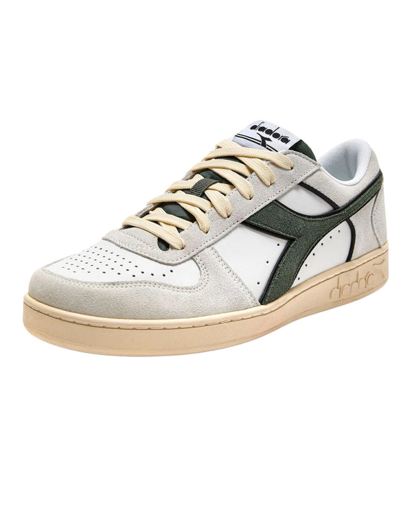 Diadora Sneakers Magic Basket Low Suede Leather Bianco-2