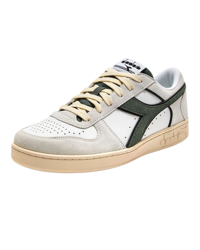Diadora Sneakers Magic Basket Low Suede Leather Bianco 2