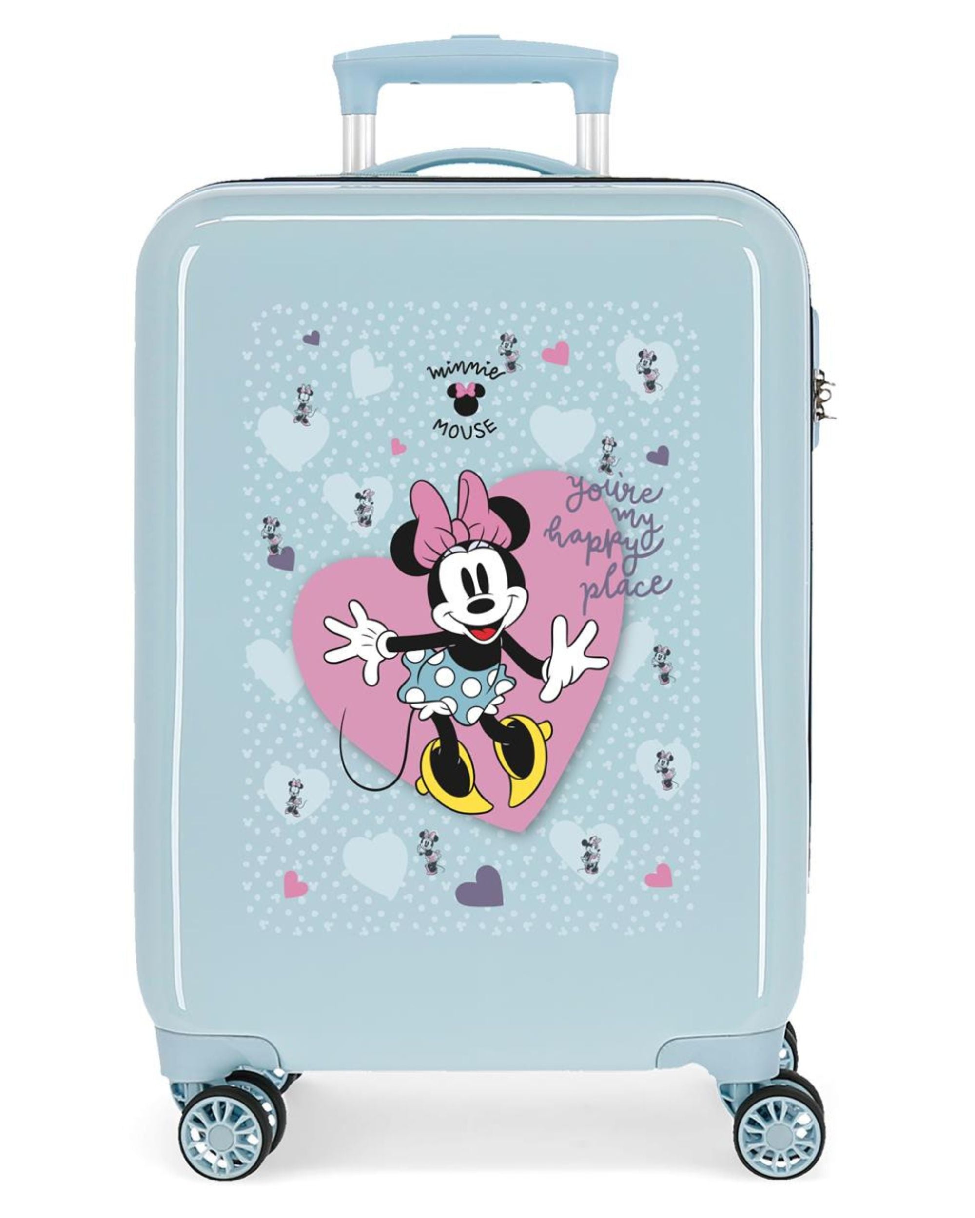 Disney Suitcase 4 Wheels 55 Cm Minnie My Happy Place Blue Woman
