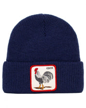 Goorin Bros. Cappello Beanie Hat Cuffia Con Patch Frontale E Logo Su Lato Blu Unisex