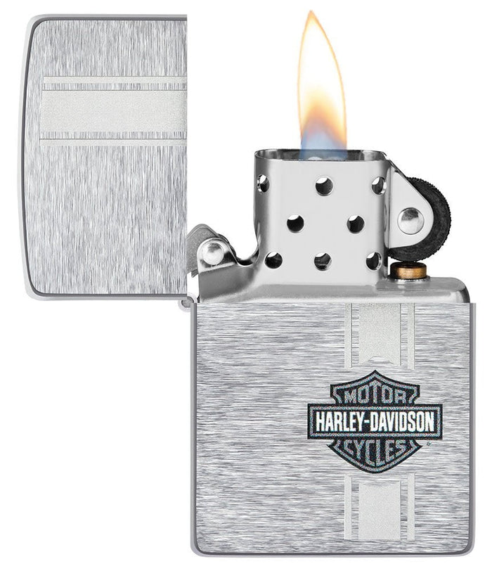 Zippo Harley Davidson Barra Scudo Argento Unisex 4