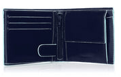 Piquadro E Square Coin Purse Cc Blue Men