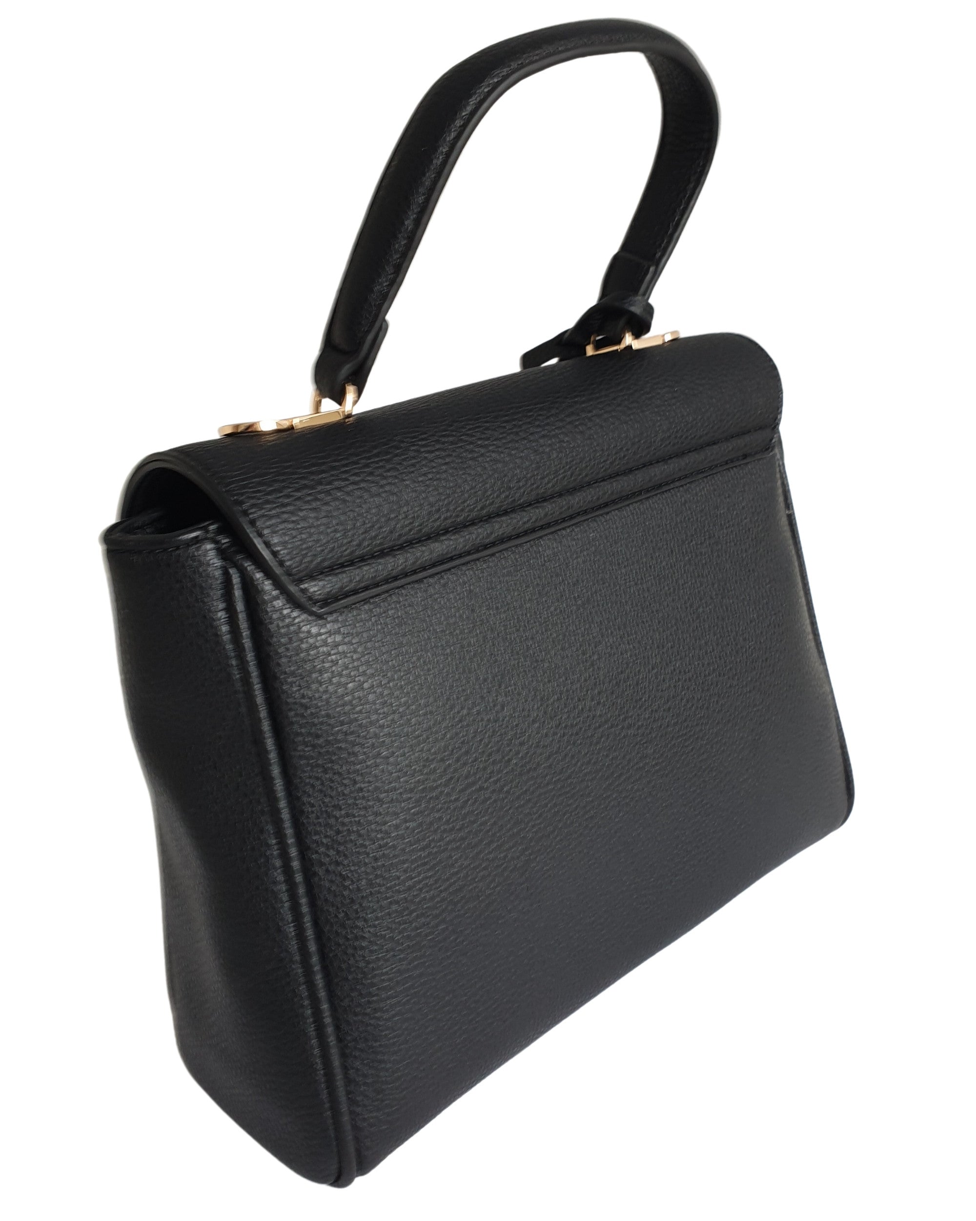 Fracomina Kelly In Eco-leather With Shoulder Strap Black Women