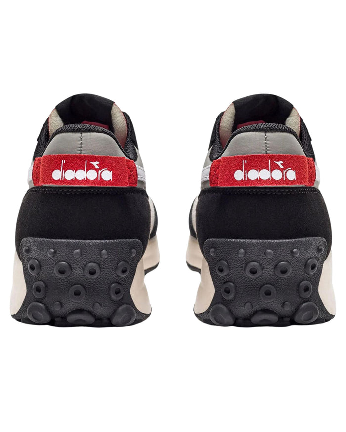 Diadora Sneakers Race Nyl Pelle Stonewashed Used Nero 3