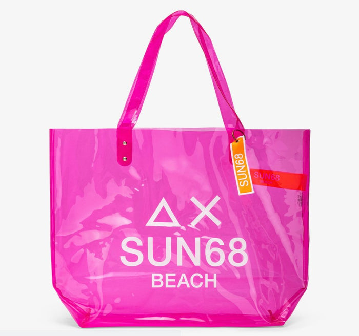 Sun68 Beach Bag X30104 Trasparente Viola 1