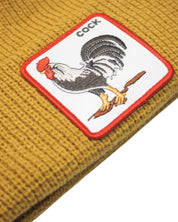 Goorin Bros. Cappello Beanie Hat Cuffia Con Patch Frontale E Logo Su Lato Marrone Unisex