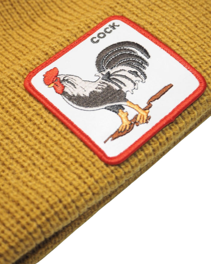 Goorin Bros. Beanie Hat Cap With Front Patch And Logo On Side Brown Unisex 2