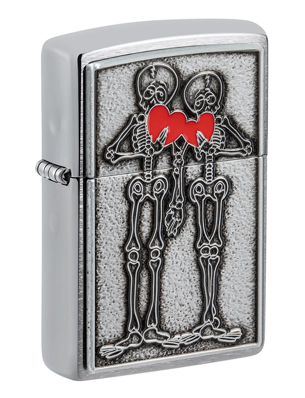 Zippo Couple Emblem Silver Unisex