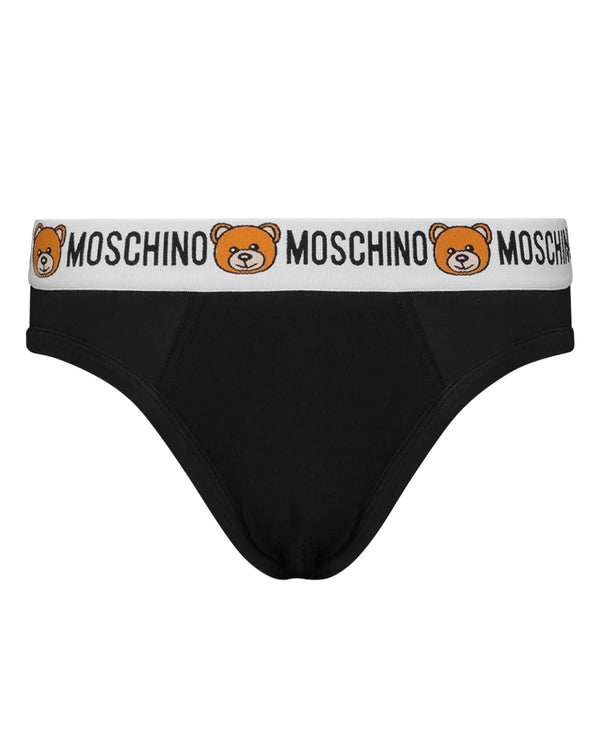 Moschino Underbear Slip Confezione Con 2 Cotone Nero