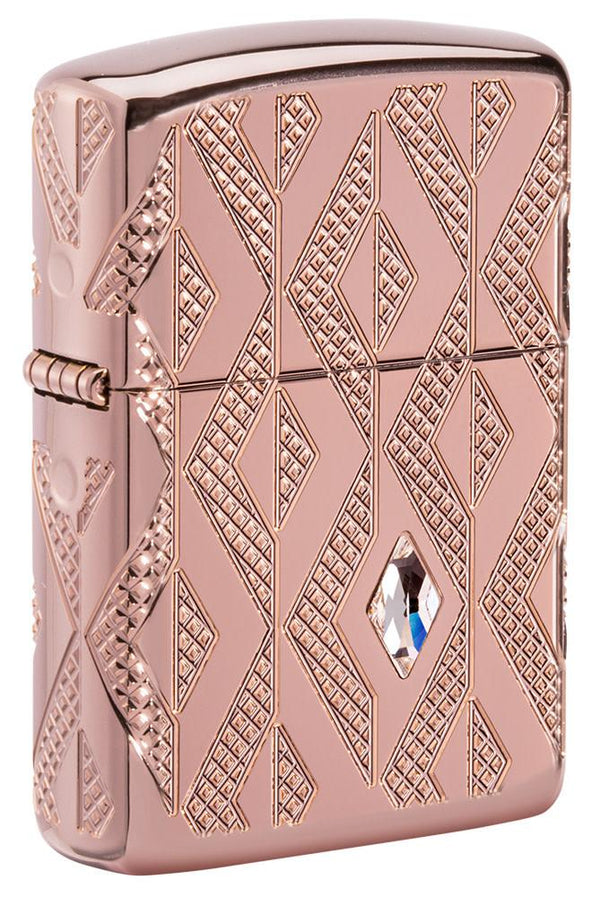 Zippo Diamante Geometric 360° Armor Multicut Engraving Pink Unisex